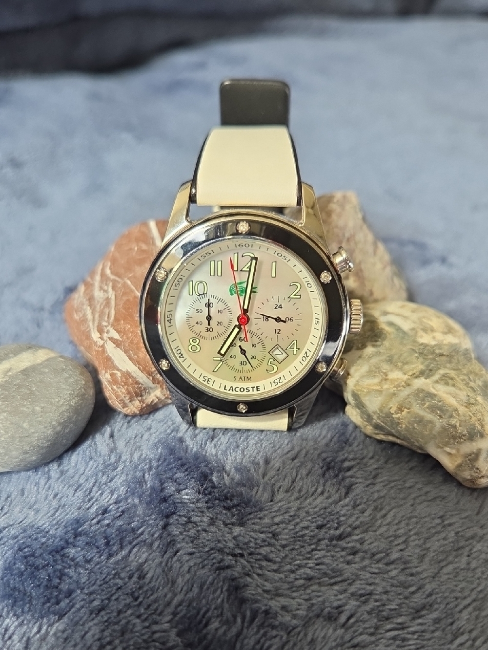 Lacoste Women's Chronograph With a Leather Band.